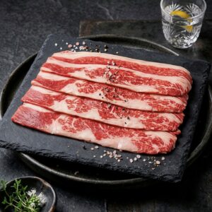 美國牛五花肉品照片