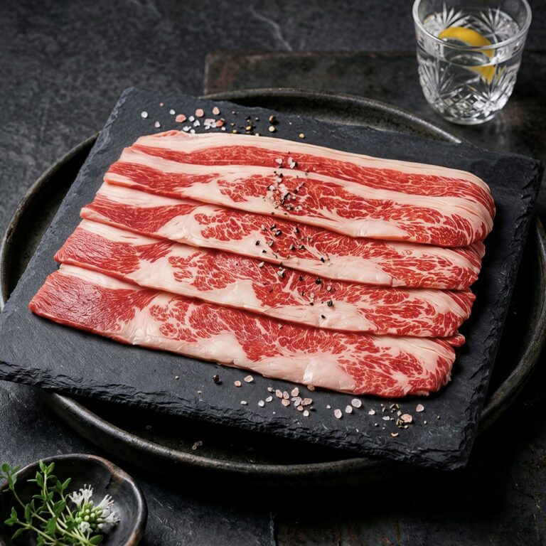 美國牛五花肉品照片